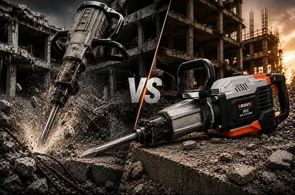 Demolition Hammer vs Concrete Breaker