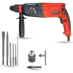 BRAVIX 1200W 26mm SDS Plus Heavy Duty Rotary Hammer Drill Machine with Copper Winding Motor & Accessories, RH-07