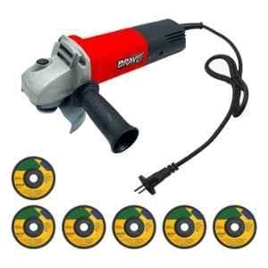 BRAVIX 1100W 4 inch Professional Heavy Duty Grinder Machine with 6 Wheels for Precision Cutting, AG-09