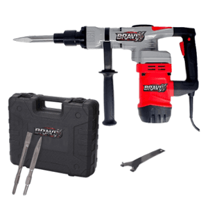 BRAVIX 2000W 7kg 100% Copper Winding Concrete Breaker Demolition Hammer Drilling Chipping Machine for Industrial Construction
