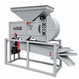 Bravix 50W Mild Steel Single Phase Double Motor Grain Winnower Grader & Cleaner Machine, Capacity: 400-500 kg/hr